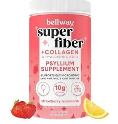 Bellway super fiber powder psyllium supplement for cholesterol and digestive health
