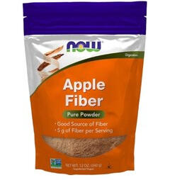 NOW Foods apple fiber powder supplement for digestive support and natural fiber intake