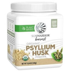 Sunwarrior psyllium husk powder organic fiber supplement for gut and blood sugar balance